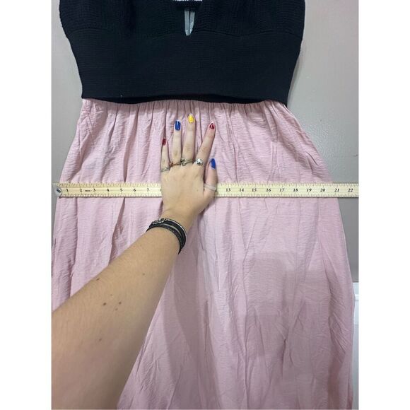 NWOT By Anthropologie Knit Twofer Midi Crochet Bust Empire Waist Dress Women's - Picture 8 of 11